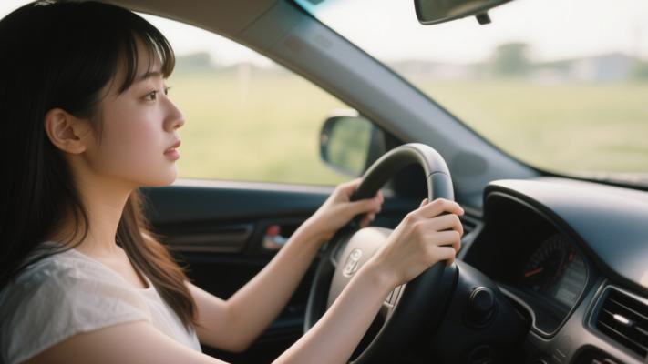 精选女生开车视角视频素材大赏
