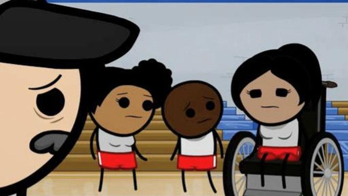 体操课上的暖心抉择：一句“让她先上”的故事