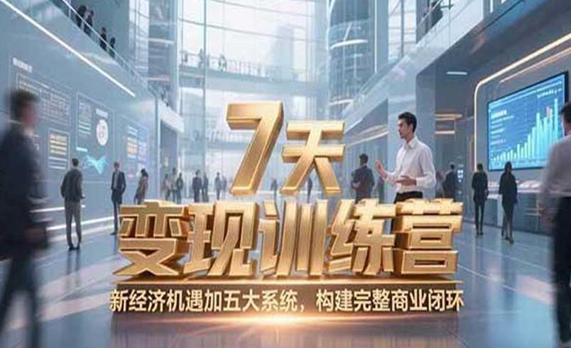 咨询师变现训练营：7天解锁全链路变现秘籍