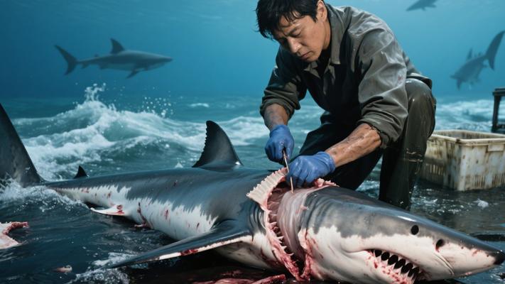 真实鱼翅生产背后：鲨鱼被割鳍扔海的残酷产业链