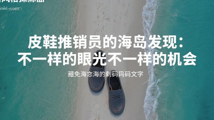 皮鞋推销员的海岛发现：不一样的眼光不一样的机会