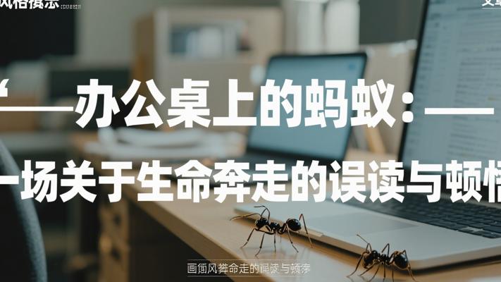 办公桌上的蚂蚁：一场关于生命奔走的误读与顿悟