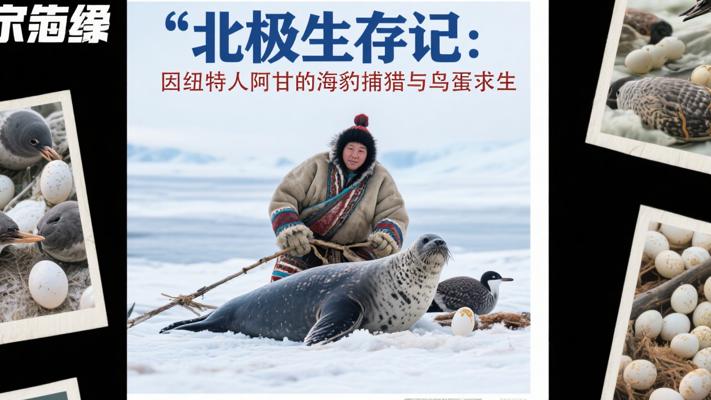 北极生存记：因纽特人阿甘的海豹捕猎与鸟蛋求生