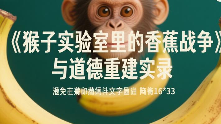 猴子实验室里的香蕉战争与道德重建实录