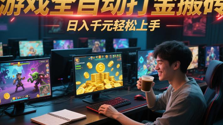 游戏全自动打金搬砖：日入千元轻松上手