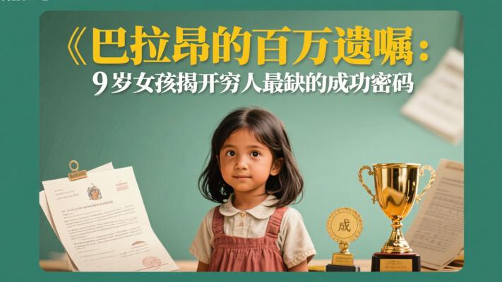 巴拉昂的百万遗嘱：9岁女孩揭开穷人最缺的成功密码