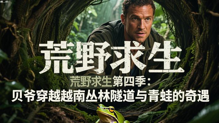 荒野求生第四季：贝爷穿越越南丛林隧道与青蛙的奇遇