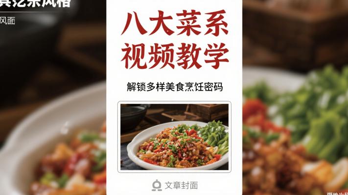 八大菜系视频教学：解锁多样美食烹饪密码
