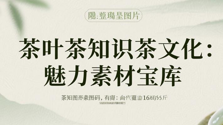 茶叶茶知识茶文化：丰富素材的魅力宝库