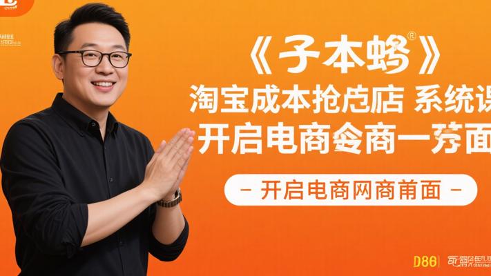 子枫老师淘宝低成本起店系统课：开启电商新篇