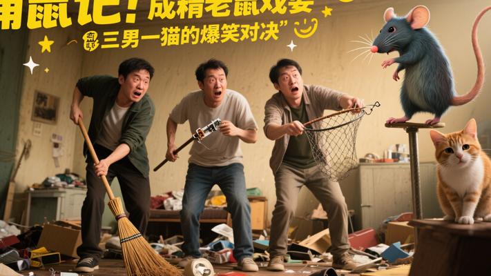 捕鼠记：成精老鼠戏耍三男一猫的爆笑对决