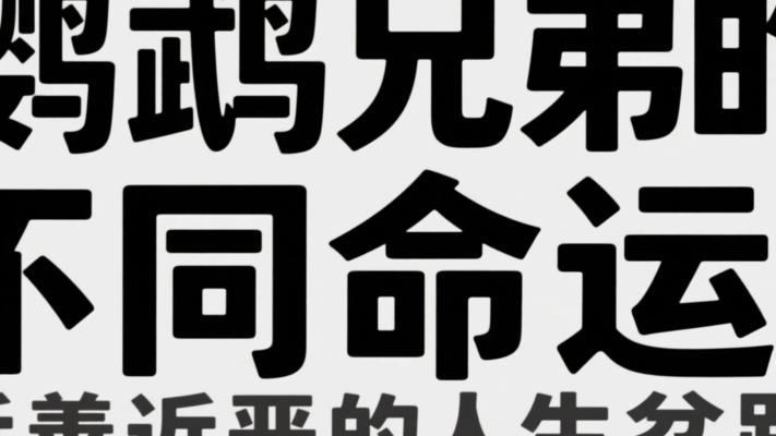 鹦鹉兄弟的不同命运：近善近恶的人生岔路