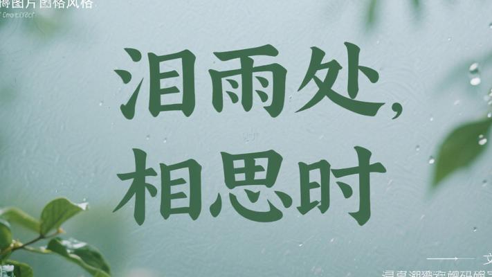 泪雨纷飞处 相思无尽时