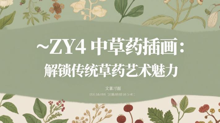 ~ZY4中草药插画：解锁传统草药艺术魅力