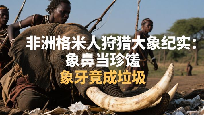 非洲格米人狩猎大象纪实：象鼻当珍馐 象牙竟成垃圾