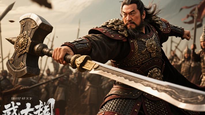 无双上将潘凤战华雄：百斤斧VS奔雷刀的悲壮对决