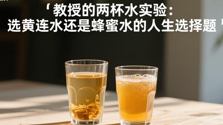 教授的两杯水实验：选黄连水还是蜂蜜水的人生选择题