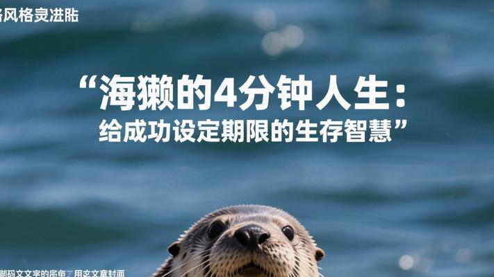 海獭的4分钟人生：给成功设定期限的生存智慧