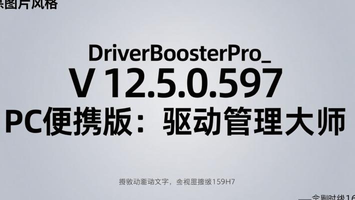DriverBoosterPro_V12.5.0.597PC便携版：驱动管理大师