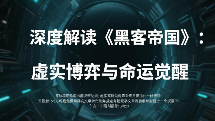 深度解读科幻神作《黑客帝国》的虚实博弈与命运觉醒
