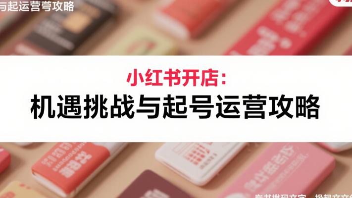 小红书开店之旅：机遇、挑战与起号运营全攻略