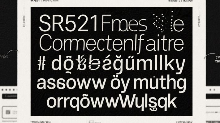 SR521免费商用字体包：设计无忧的字体宝库