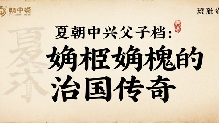 夏朝中兴父子档：姒杼姒槐的治国传奇