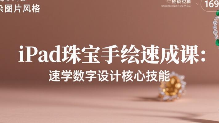 iPad珠宝设计手绘速成课：快速掌握数字设计核心技能