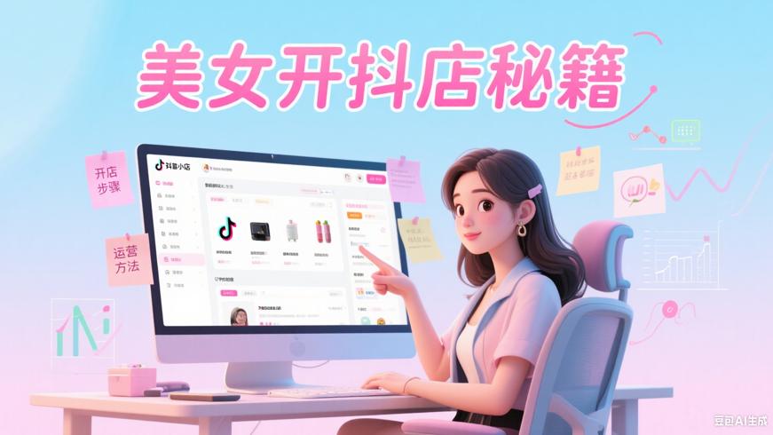 美女开抖音小店的详细步骤及运营方法