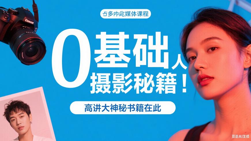 0基础人像摄影入门！进阶大神秘籍在此