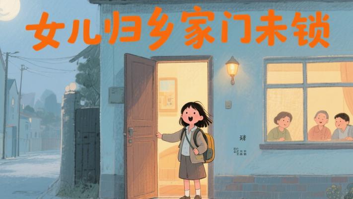 女儿离家十年归乡发现家门十年未锁的故事