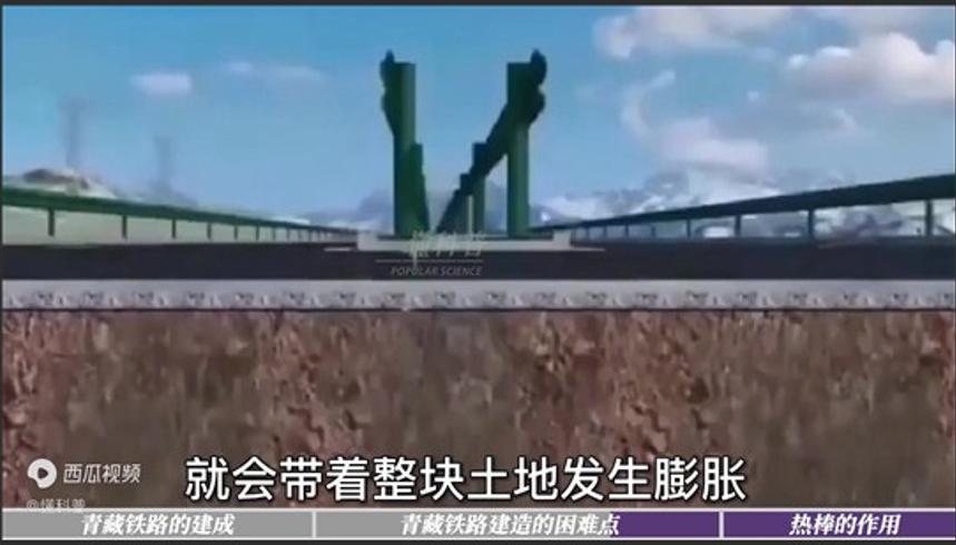 青藏铁路两侧7米金属棒秘密 15万根热棒守护冻土