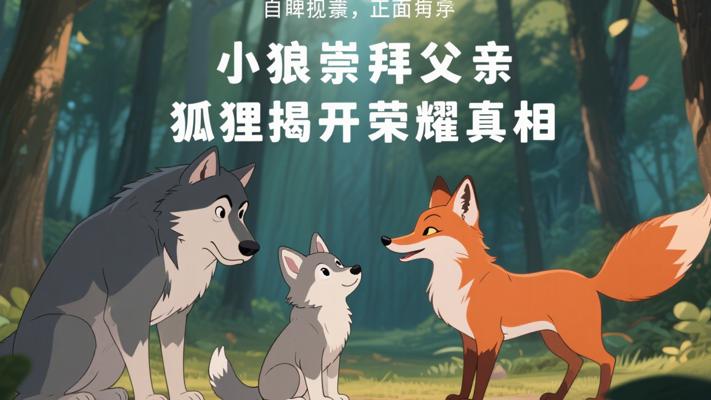 小狼崇拜好战父亲却被狐狸揭开荣耀真相的故事