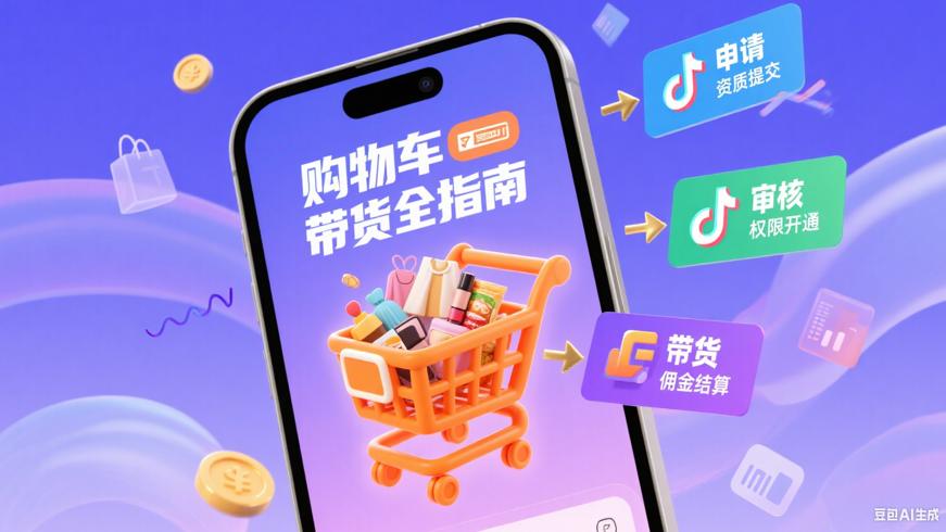抖音购物车带货操作及卖货申请实用指南