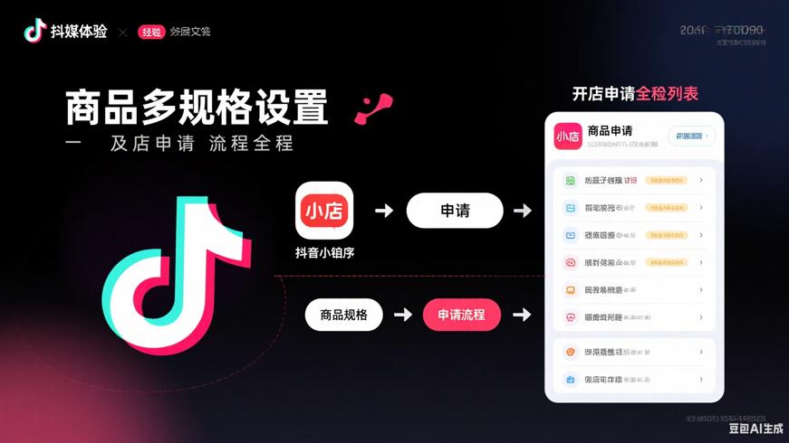 抖音小店商品多规格设置及开店申请全流程
