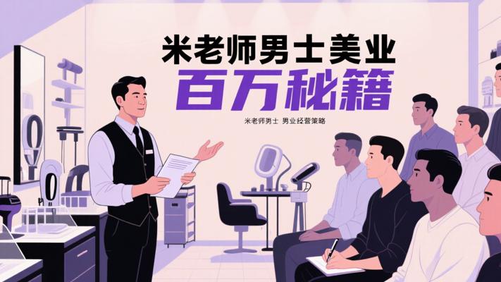 米老师2025男士美业：百万业绩打造秘籍