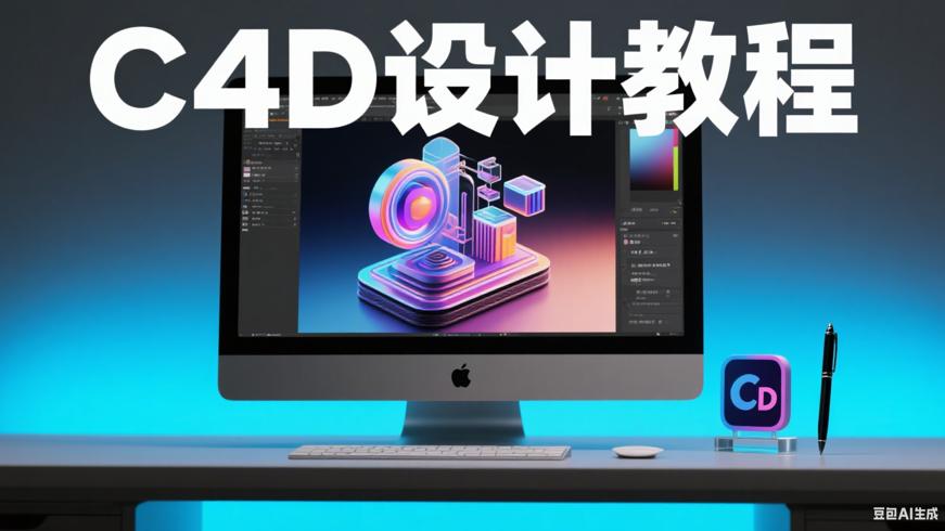 C4D广告视觉设计案例教程：实战导向的设计指南