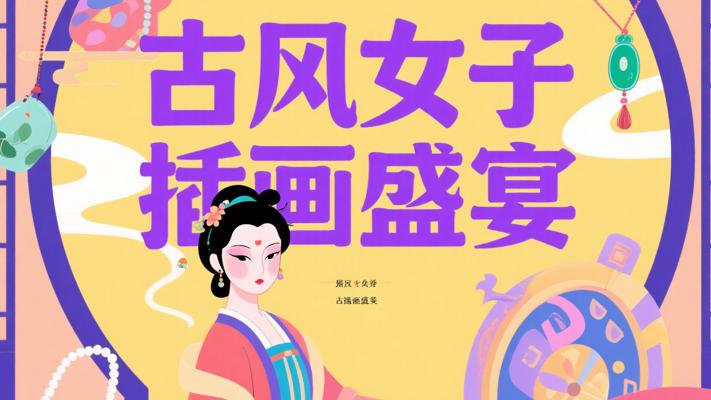 古风古装女子插画集2058张：古韵风华视觉盛宴