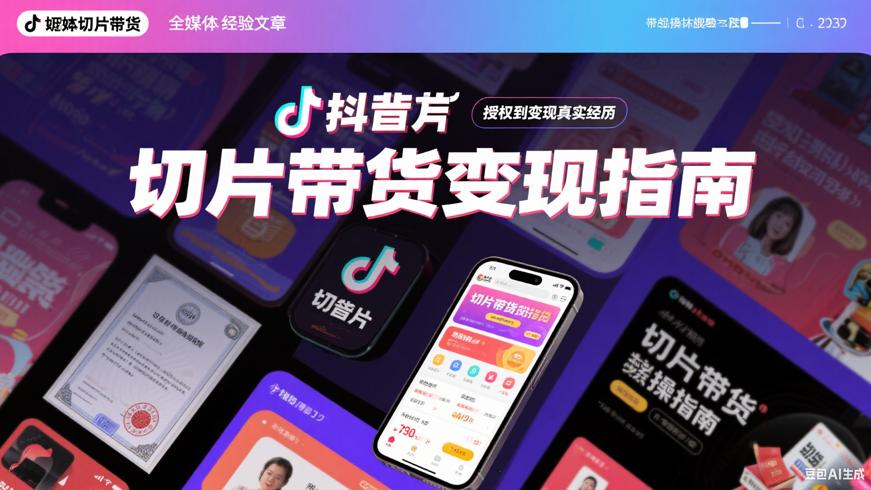 抖音切片带货实操指南从授权到变现的真实经历