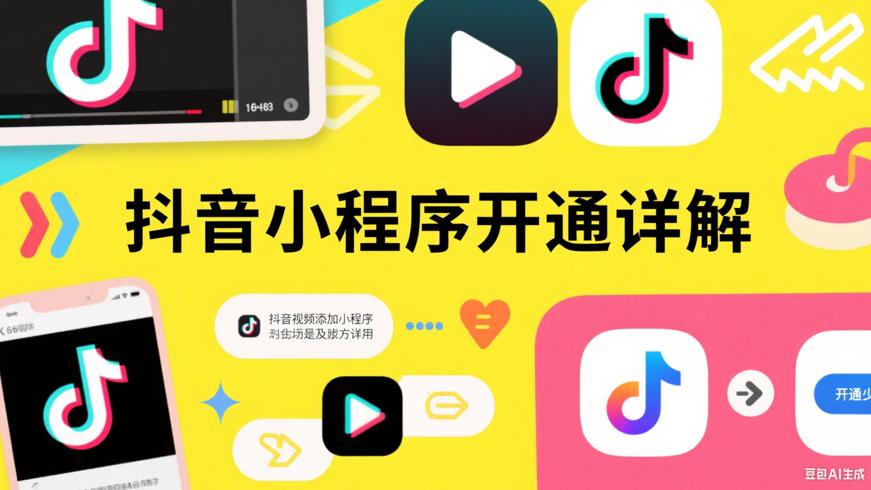 抖音视频添加小程序的作用及开通方法详解
