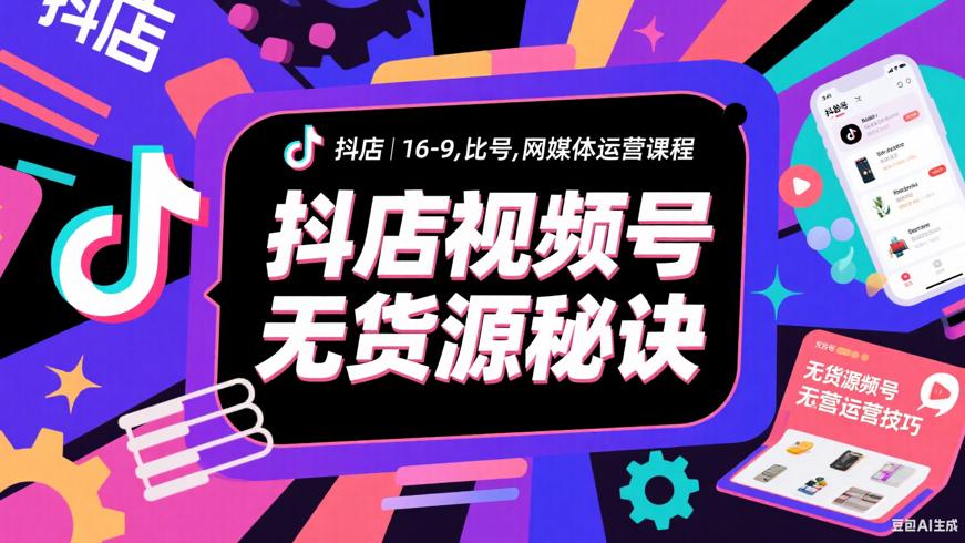 阿枫抖店视频号实操课掌握无货源运营精髓