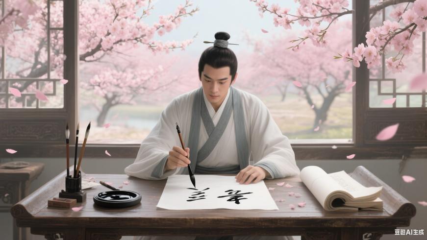 墨染素笺为伊执笔写尽今生平仄韵