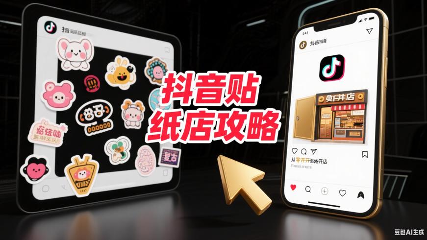 从零开始开家赚钱的抖音贴纸店全攻略