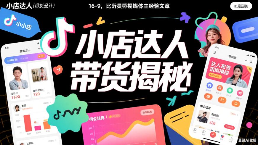 抖音小店达人带货实操指南与佣金结算解析