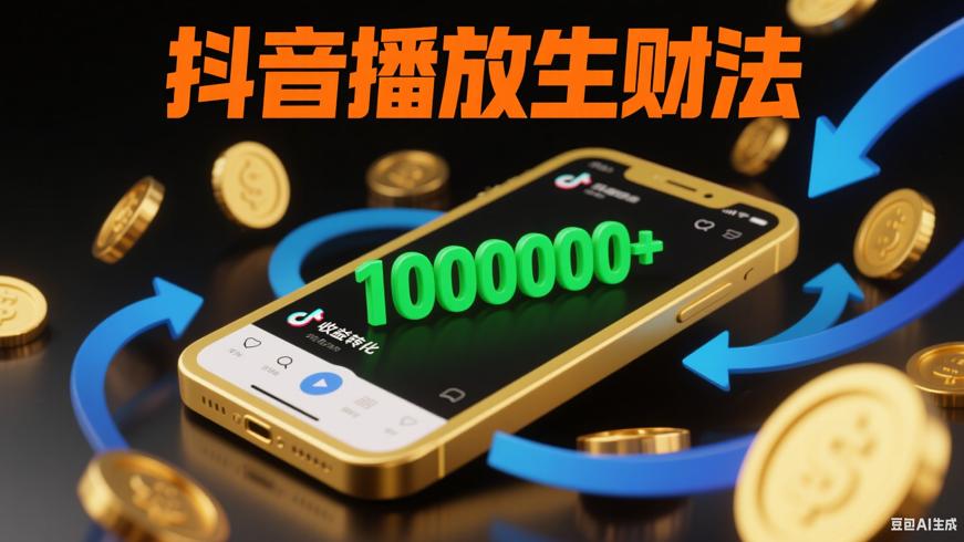 抖音播放量怎么赚钱？收益转化实用方法