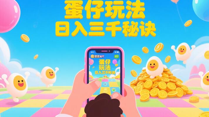 蛋仔派对偏门玩法：手机操作日入三千的秘密