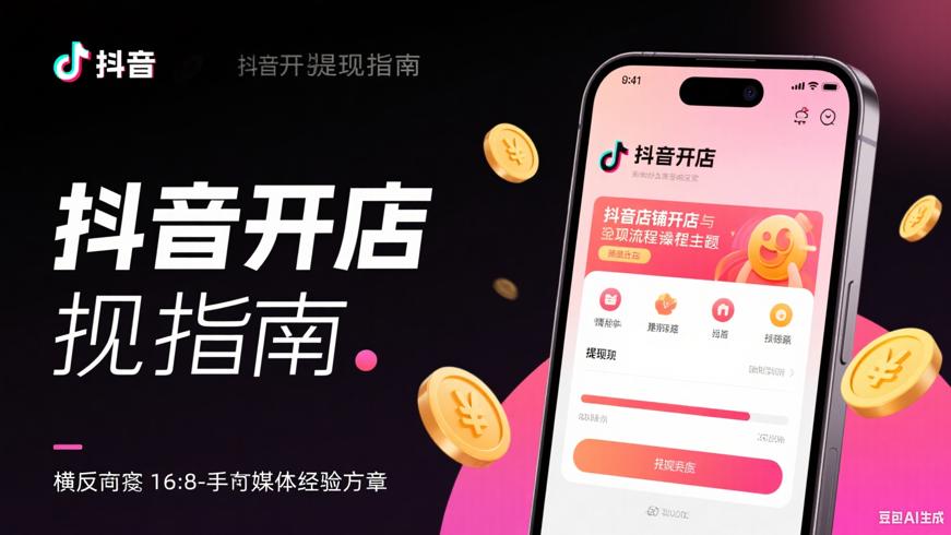 抖音店铺开店与提现全流程实操指南