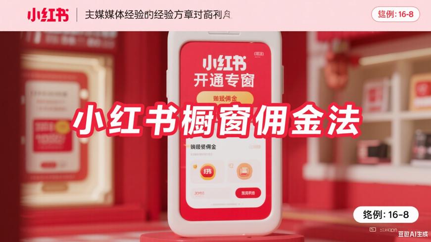 小红书开通橱窗赚佣金方法与收益解析