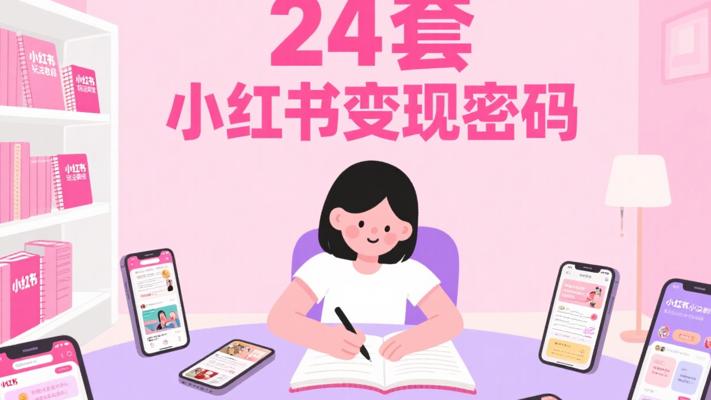 24套小红书玩法教程：全方位解锁运营变现密码