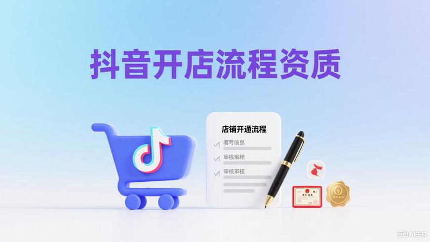抖音个人店铺开通流程及所需资质详解